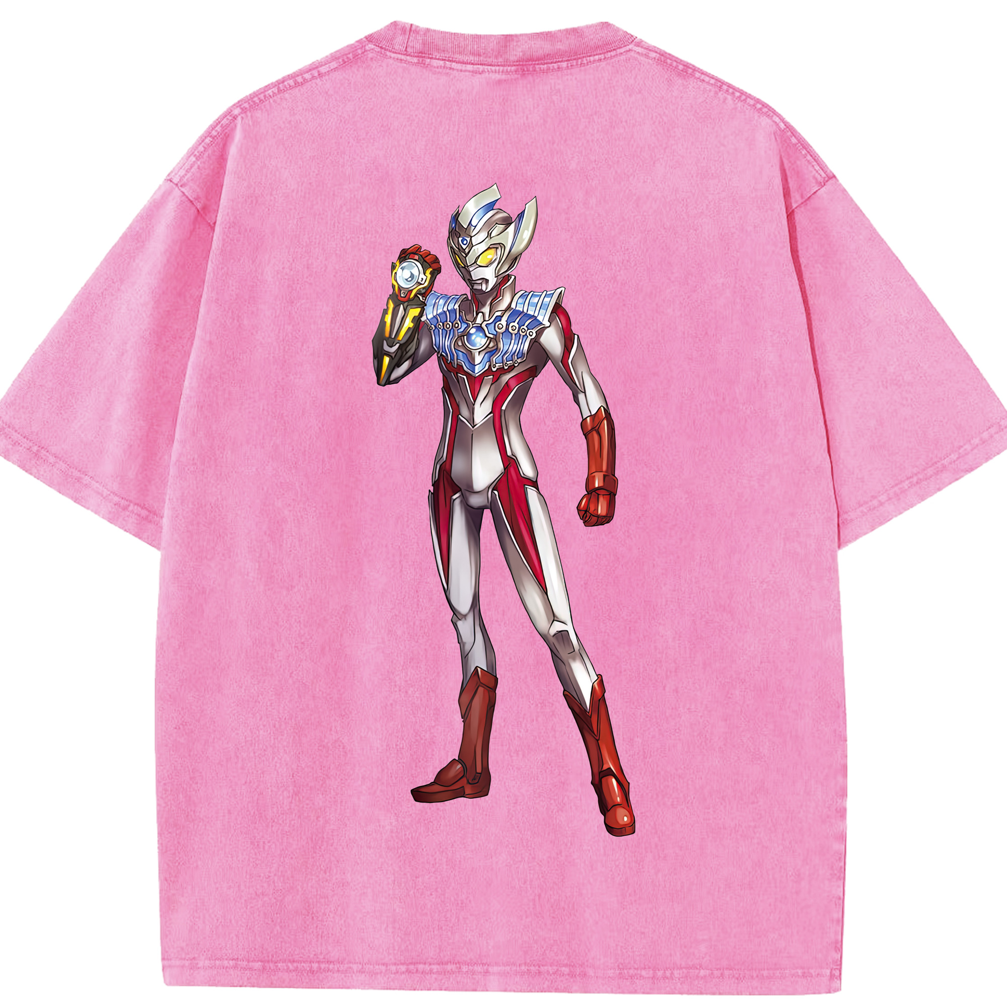（画像用） ウルトラマン Ultraman 綿100% ヴィンテージ風 半袖Tシャツ（背面プリント）